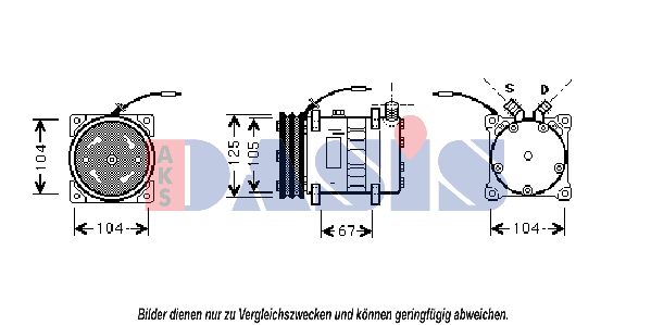 AKS DASIS Kompressor,kliimaseade 854070N